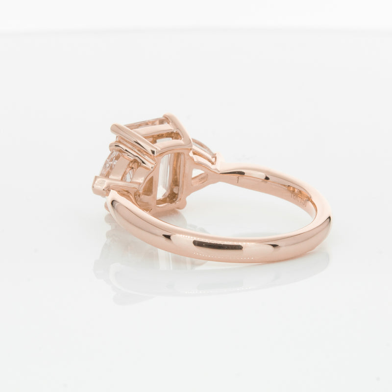 18ct Rose Gold 2.12ct Morganite Malibu Ring-Ring-Walker & Hall