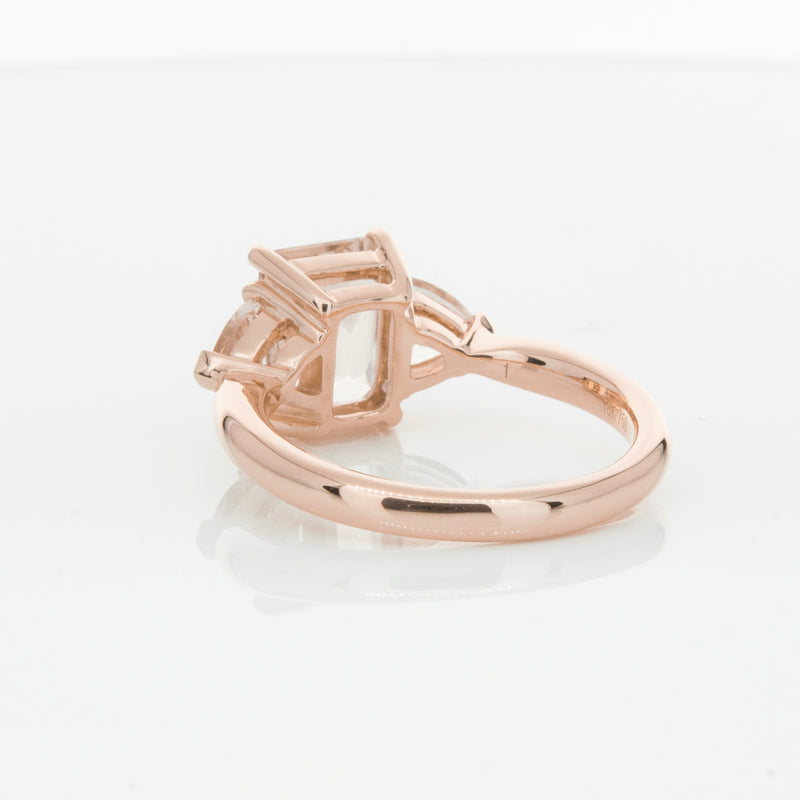 18ct Rose Gold 2.12ct Morganite Malibu Ring-Ring-Walker & Hall