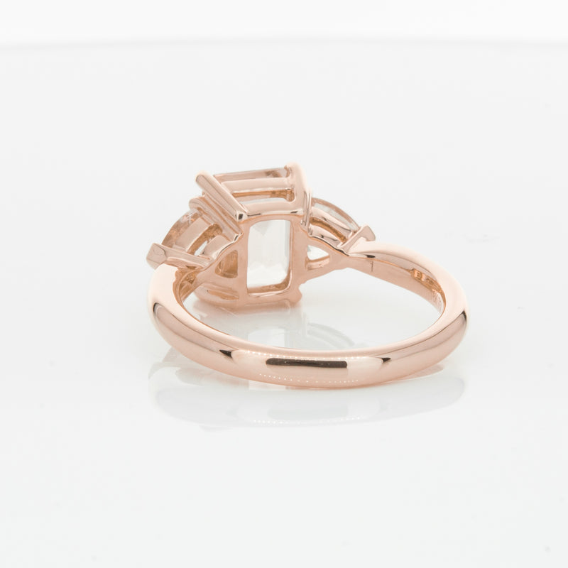18ct Rose Gold 2.12ct Morganite Malibu Ring-Ring-Walker & Hall