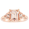 18ct Rose Gold 2.12ct Morganite Malibu Ring-Ring-Walker & Hall