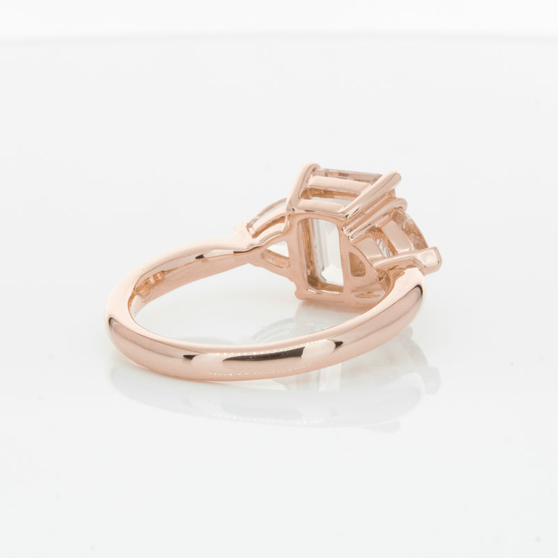 18ct Rose Gold 2.12ct Morganite Malibu Ring-Ring-Walker & Hall