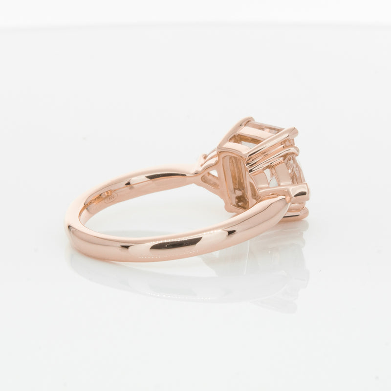 18ct Rose Gold 2.12ct Morganite Malibu Ring-Ring-Walker & Hall