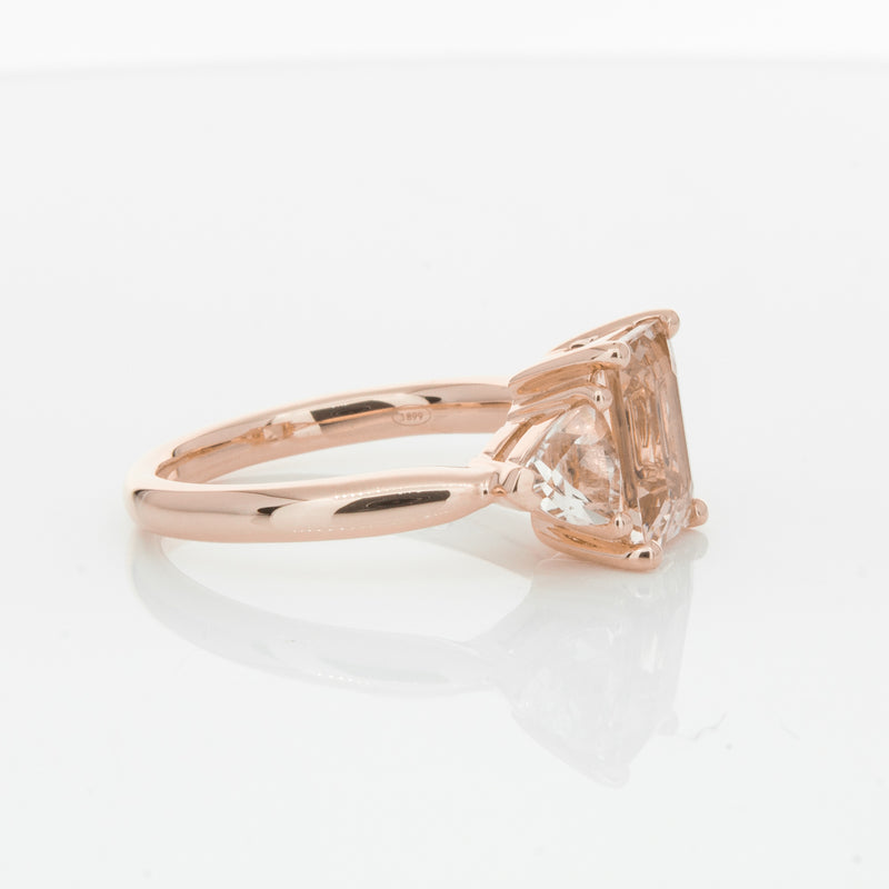 18ct Rose Gold 2.12ct Morganite Malibu Ring-Ring-Walker & Hall