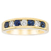 18ct Yellow Gold Sapphire & Diamond Tigris Ring-Ring-Walker & Hall