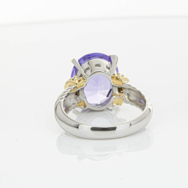 Deja Vu Platinum 5.60ct Tanzanite & Diamond Ring-Ring-Walker & Hall