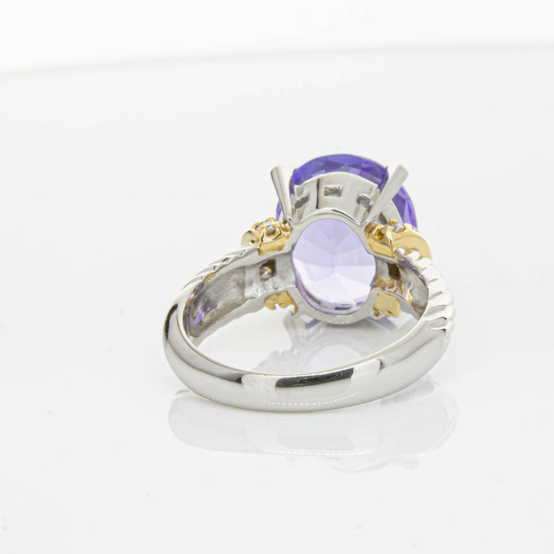 Deja Vu Platinum 5.60ct Tanzanite & Diamond Ring-Ring-Walker & Hall