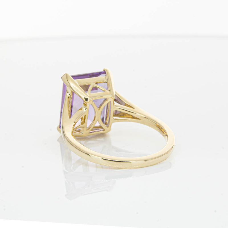 14ct Yellow Gold Amethyst Juliet Ring-Ring-Walker & Hall