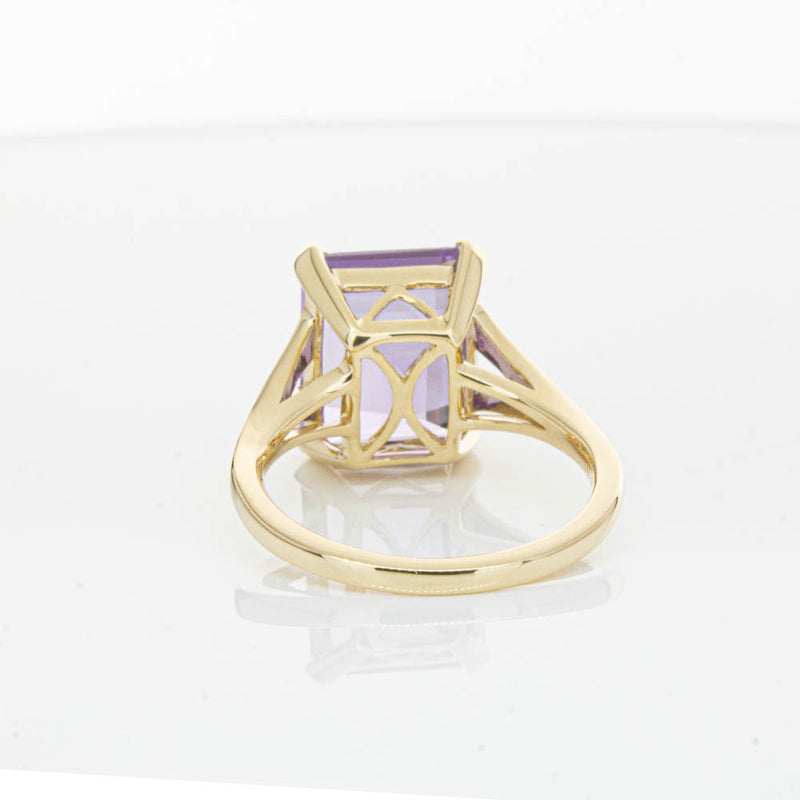 14ct Yellow Gold Amethyst Juliet Ring-Ring-Walker & Hall