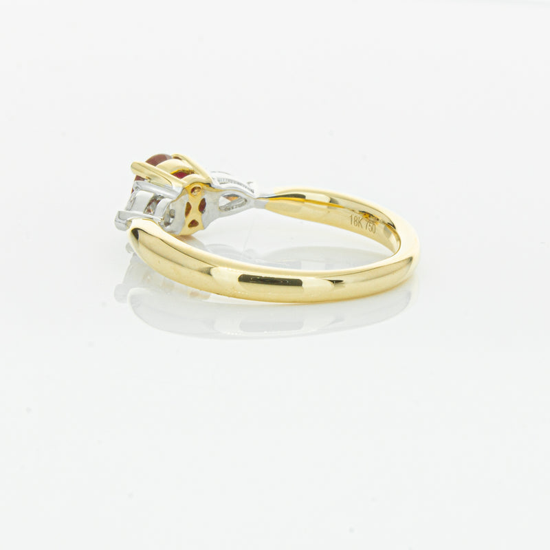 18ct Yellow Gold 1.17ct Ruby & Diamond Ayla Ring-Ring-Walker & Hall