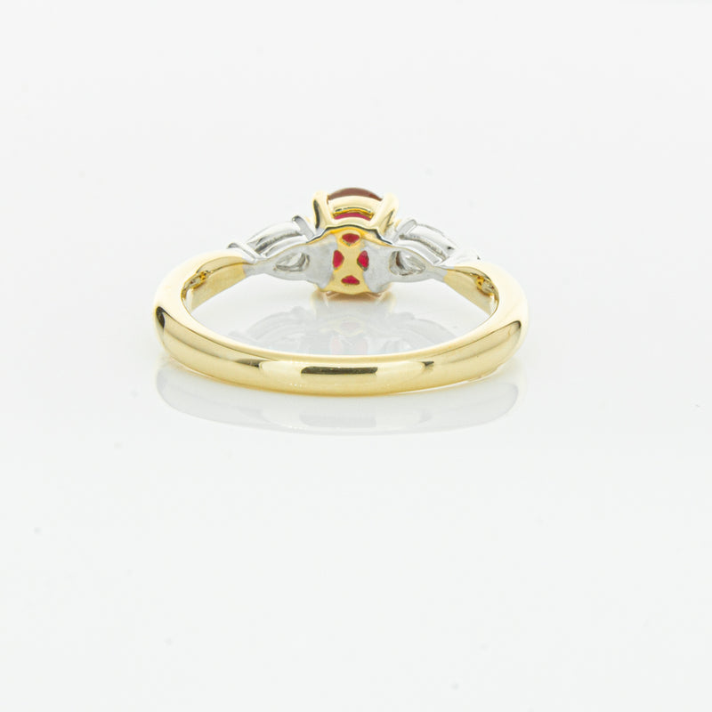 18ct Yellow Gold 1.17ct Ruby & Diamond Ayla Ring-Ring-Walker & Hall