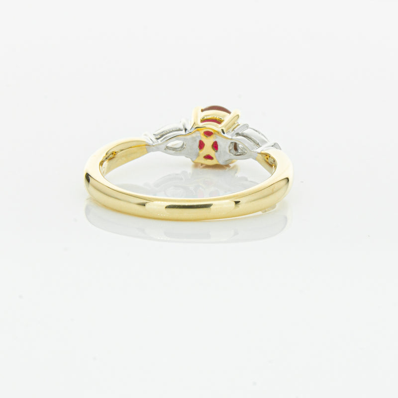 18ct Yellow Gold 1.17ct Ruby & Diamond Ayla Ring-Ring-Walker & Hall
