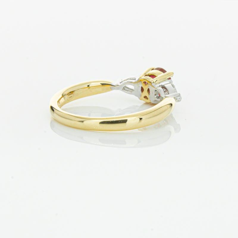 18ct Yellow Gold 1.17ct Ruby & Diamond Ayla Ring-Ring-Walker & Hall