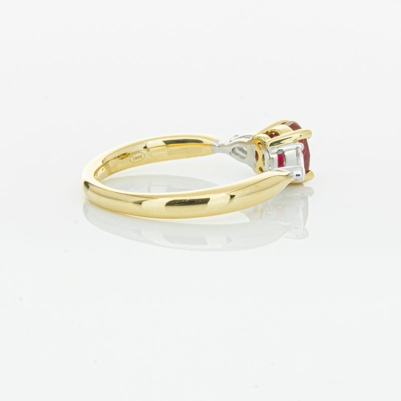 18ct Yellow Gold 1.17ct Ruby & Diamond Ayla Ring-Ring-Walker & Hall