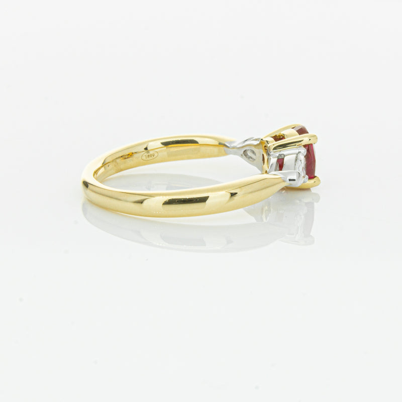 18ct Yellow Gold 1.17ct Ruby & Diamond Ayla Ring-Ring-Walker & Hall