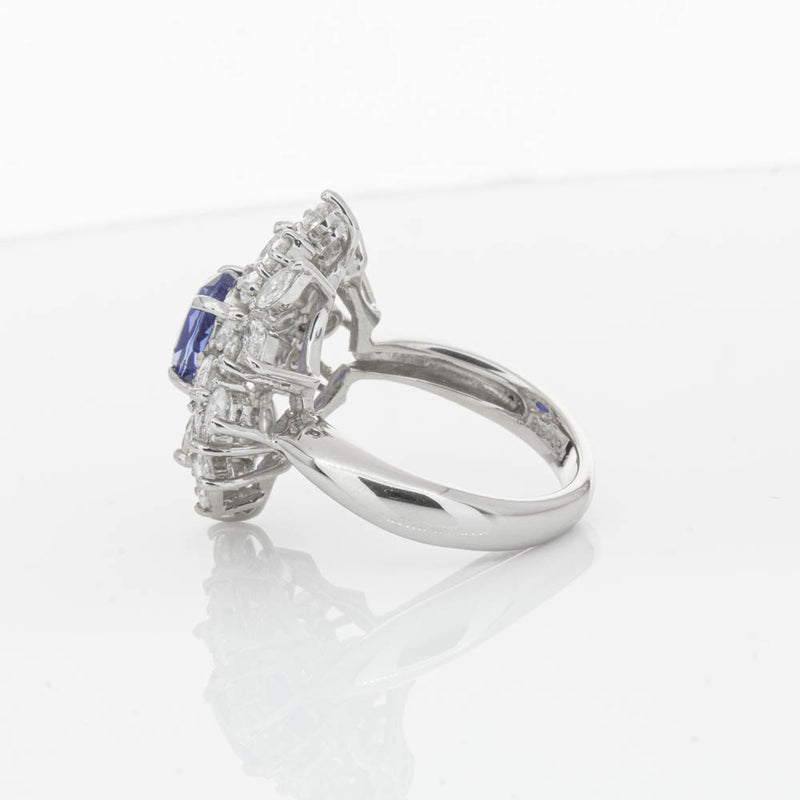 Deja Vu Platinum 2.11ct Sapphire & Diamond Ring-Ring-Walker & Hall