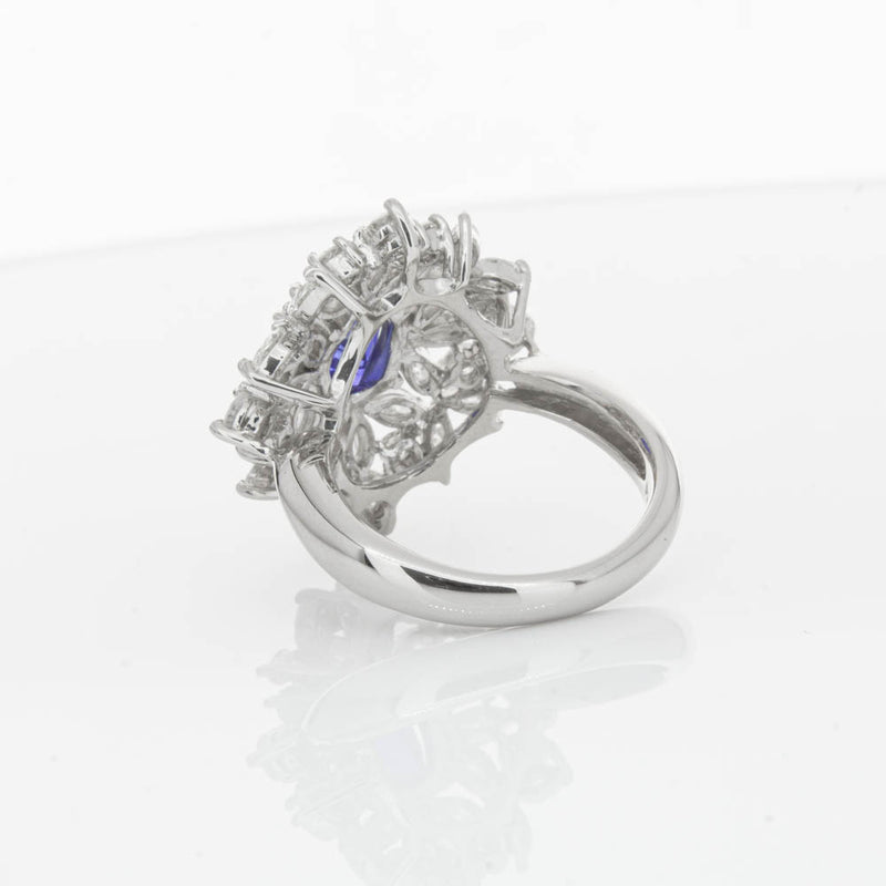 Deja Vu Platinum 2.11ct Sapphire & Diamond Ring-Ring-Walker & Hall