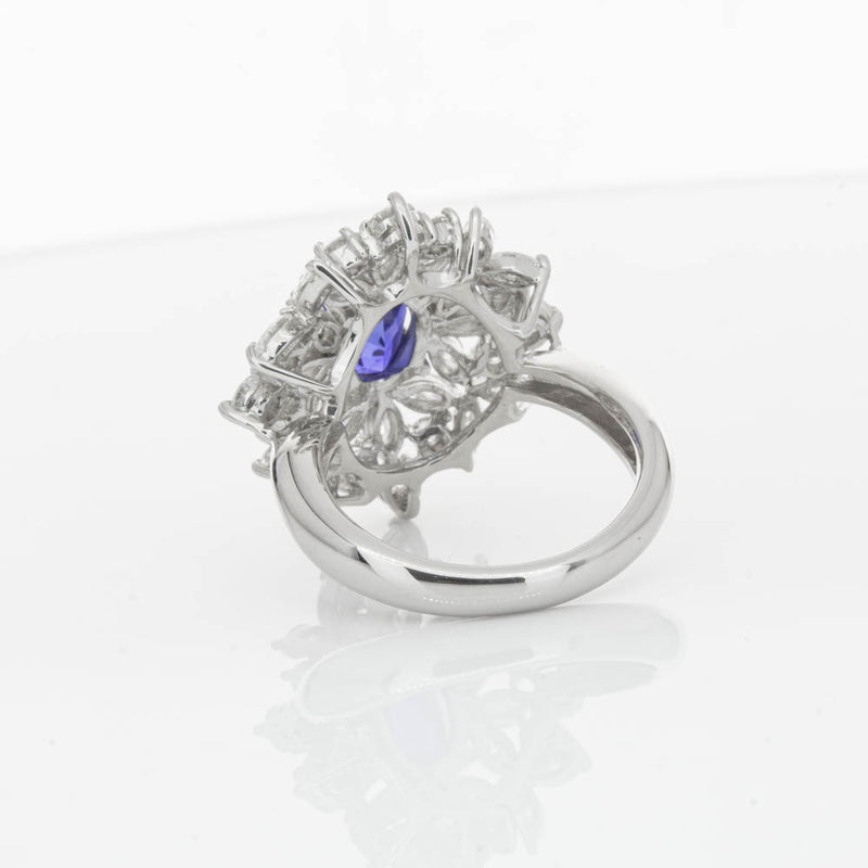 Deja Vu Platinum 2.11ct Sapphire & Diamond Ring-Ring-Walker & Hall