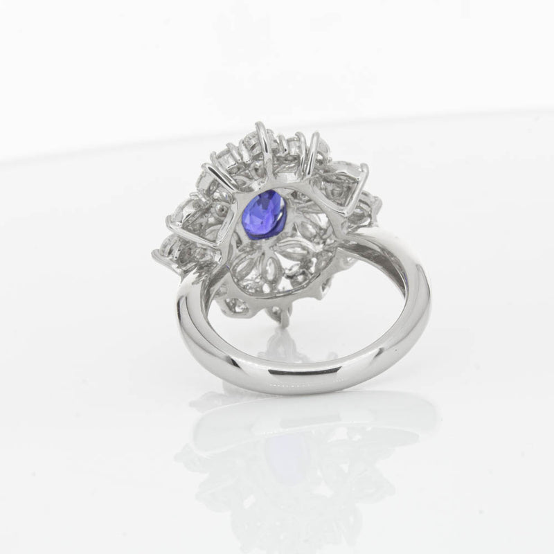 Deja Vu Platinum 2.11ct Sapphire & Diamond Ring-Ring-Walker & Hall