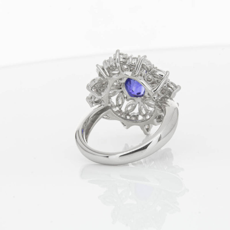 Deja Vu Platinum 2.11ct Sapphire & Diamond Ring-Ring-Walker & Hall