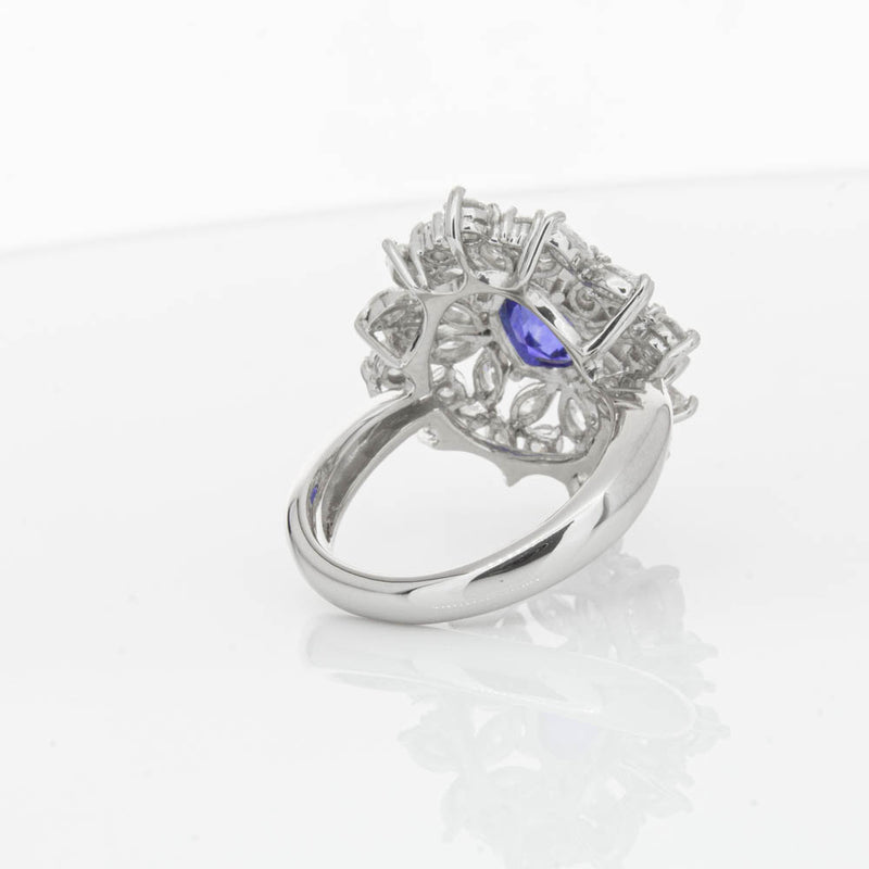 Deja Vu Platinum 2.11ct Sapphire & Diamond Ring-Ring-Walker & Hall
