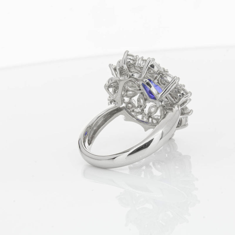 Deja Vu Platinum 2.11ct Sapphire & Diamond Ring-Ring-Walker & Hall