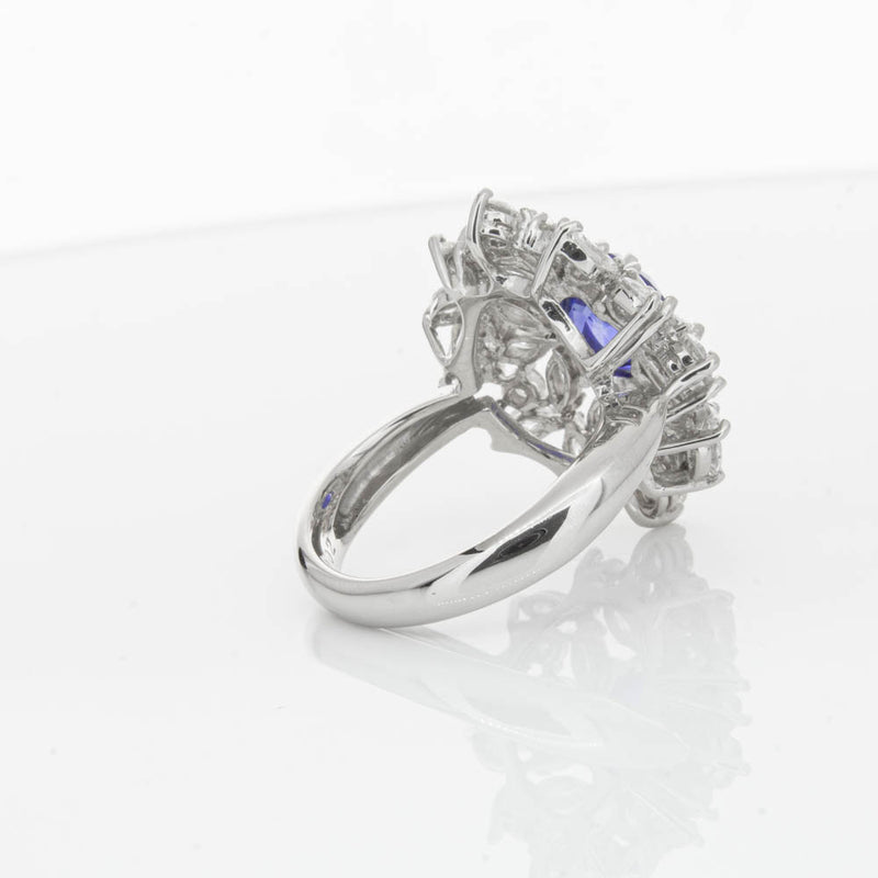 Deja Vu Platinum 2.11ct Sapphire & Diamond Ring-Ring-Walker & Hall