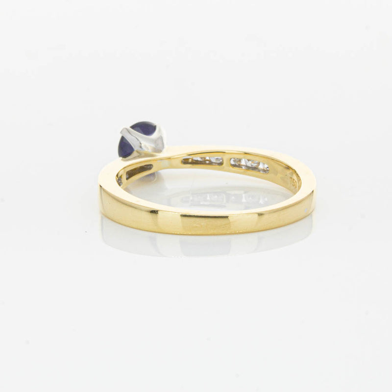 18ct Yellow Gold .72ct Sapphire & Diamond Ring-Ring-Walker & Hall