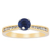 18ct Yellow Gold .72ct Sapphire & Diamond Ring-Ring-Walker & Hall