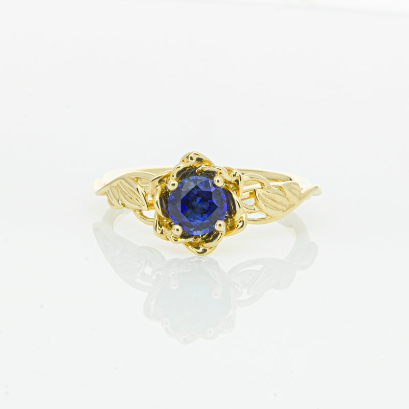 18ct Yellow Gold Sapphire Ring-Ring-Walker & Hall