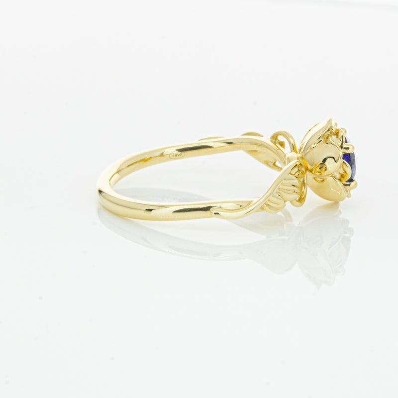 18ct Yellow Gold Sapphire Ring-Ring-Walker & Hall