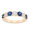 18ct Yellow Gold 1.19ct Sapphire & Diamond Panorama Ring-Ring-Walker & Hall