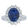 18ct White Gold Sapphire & Diamond Ring-Ring-Walker & Hall