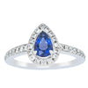 Deja Vu 18ct White Gold .74ct Sapphire & Diamond Ring-Ring-Walker & Hall