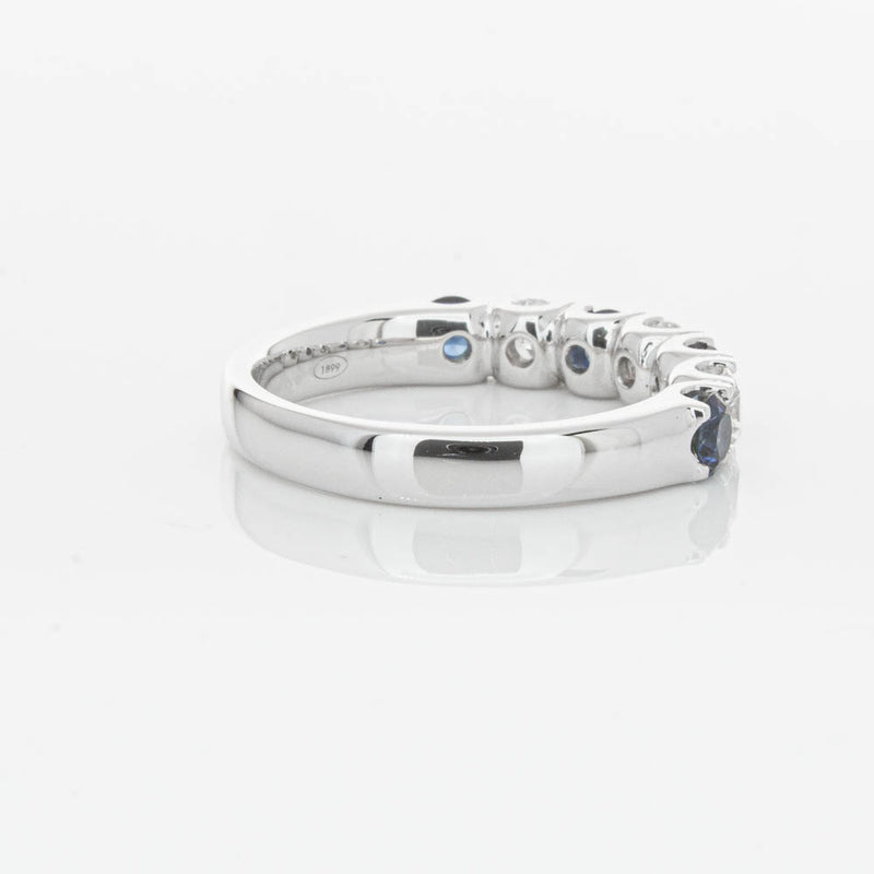 18ct White Gold .76ct Sapphire & Diamond Rialto Ring-Ring-Walker & Hall