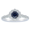 18ct White Gold .76ct Sapphire & Diamond Paramount Ring-Ring-Walker & Hall