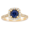 18ct Yellow Gold 1.42ct Sapphire & Diamond Manhattan Ring-Ring-Walker & Hall