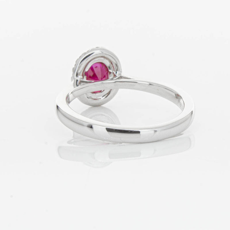 18ct White Gold 1.18ct Ruby & Diamond Nina Ring-Ring-Walker & Hall