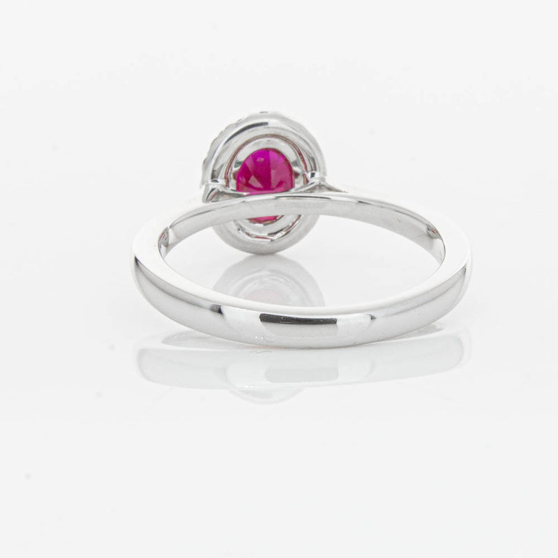 18ct White Gold 1.18ct Ruby & Diamond Nina Ring-Ring-Walker & Hall