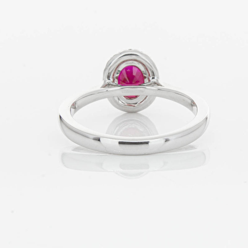 18ct White Gold 1.18ct Ruby & Diamond Nina Ring-Ring-Walker & Hall