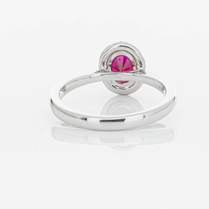 18ct White Gold 1.18ct Ruby & Diamond Nina Ring-Ring-Walker & Hall