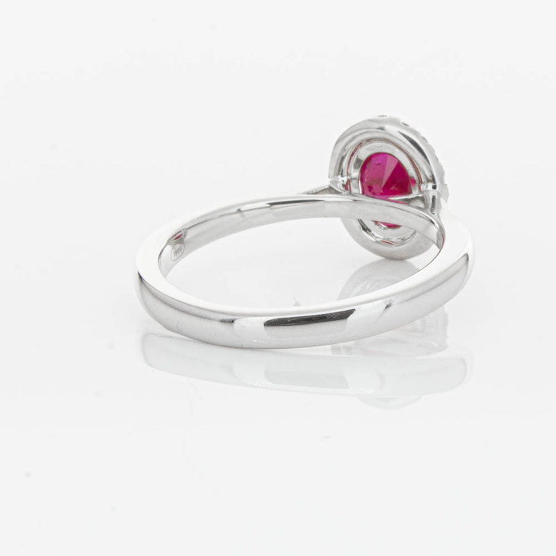 18ct White Gold 1.18ct Ruby & Diamond Nina Ring-Ring-Walker & Hall