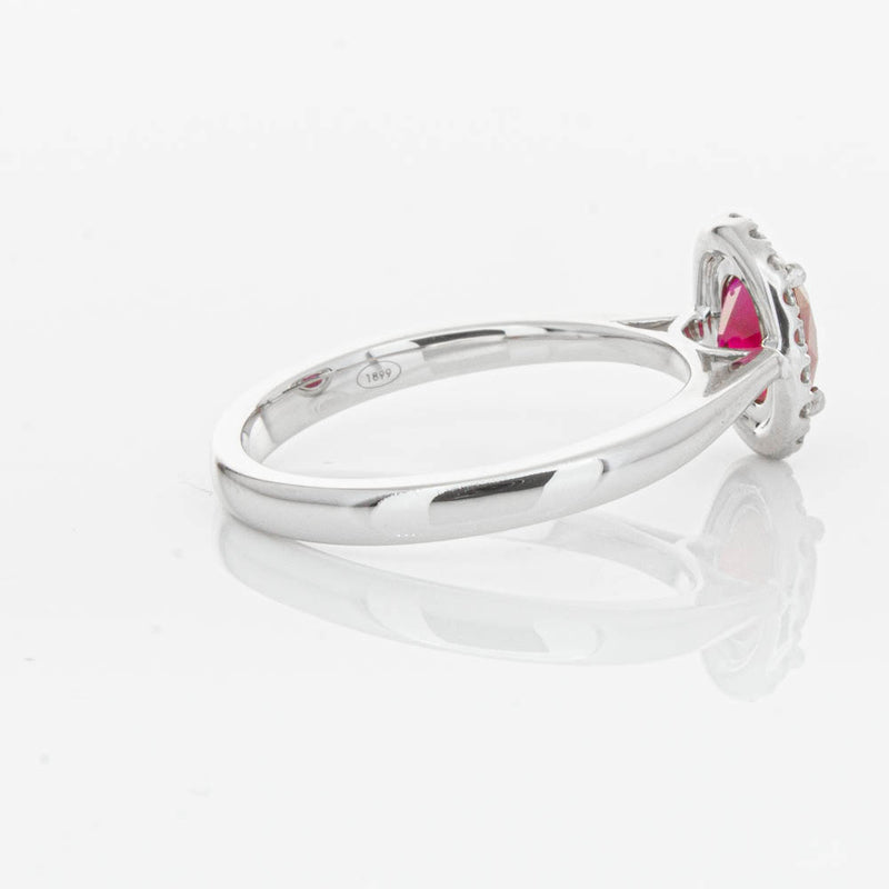 18ct White Gold 1.18ct Ruby & Diamond Nina Ring-Ring-Walker & Hall