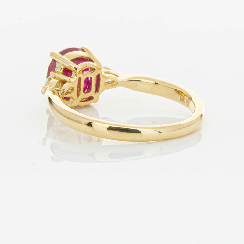 18ct Yellow Gold 2.02ct Ruby & Diamond Ayla Ring-Ring-Walker & Hall