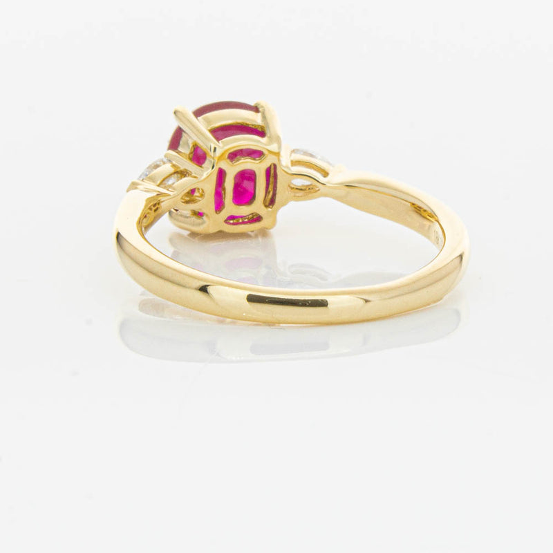 18ct Yellow Gold 2.02ct Ruby & Diamond Ayla Ring-Ring-Walker & Hall