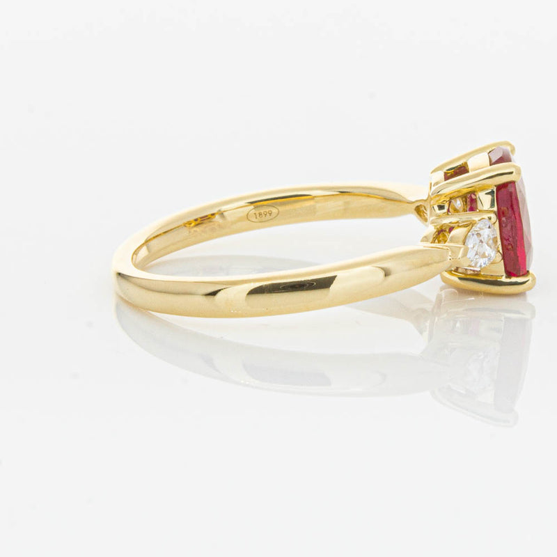 18ct Yellow Gold 2.02ct Ruby & Diamond Ayla Ring-Ring-Walker & Hall