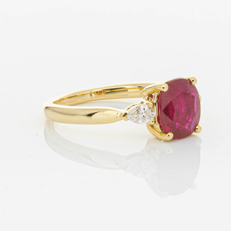 18ct Yellow Gold 2.02ct Ruby & Diamond Ayla Ring-Ring-Walker & Hall