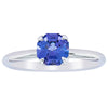 18ct White Gold Tanzanite Mini Octavia Ring-Ring-Walker & Hall