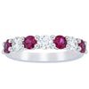 18ct White Gold .71ct Ruby & Diamond Panorama Ring-Ring-Walker & Hall