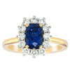18ct Yellow Gold Sapphire & Diamond Belle Ring-Ring-Walker & Hall