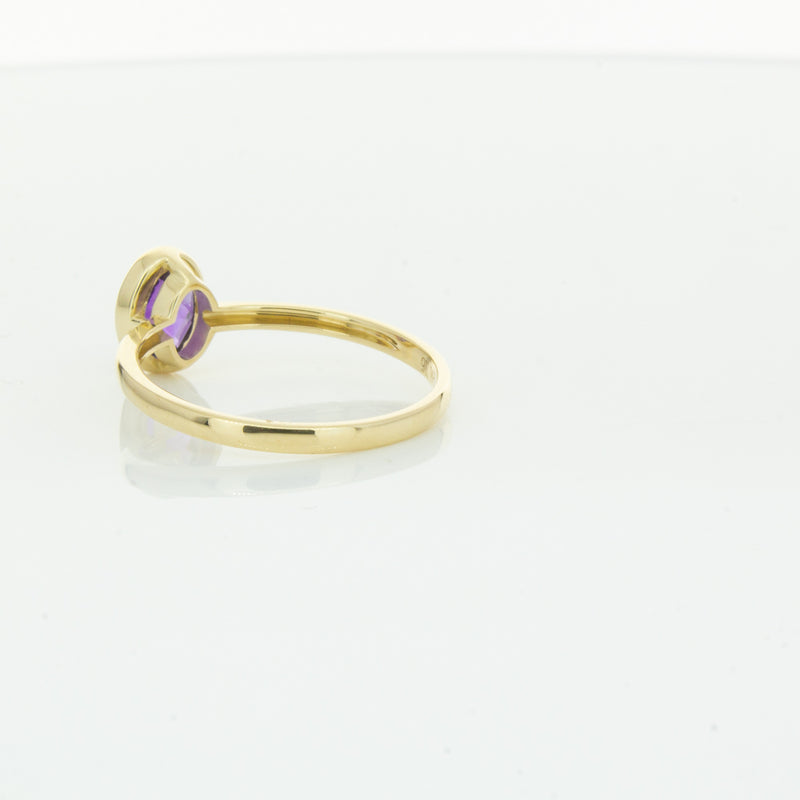 9ct Yellow Gold Amethyst Lavender Ring-Ring-Walker & Hall